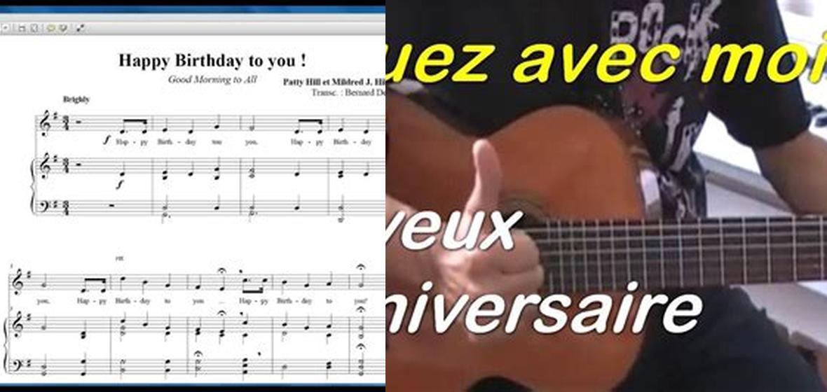 Quelles sont les meilleures partitions Joyeux Anniversaire avec notes ? Découvrez nos conseils d